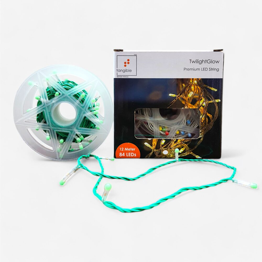 Twilight Glow Pixel LED String Lights. 12 Meter 84 LED (Single Colour Pixel)
