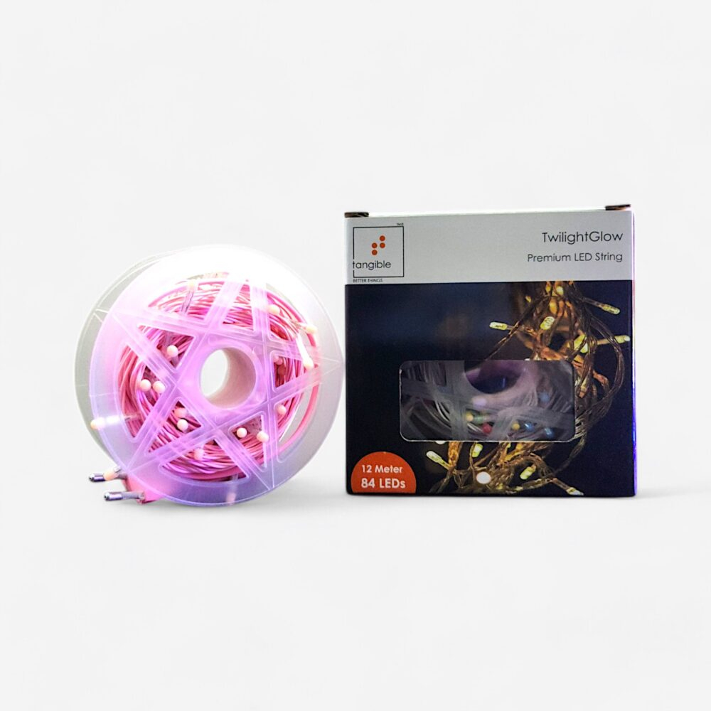 Twilight Glow Pixel LED String Lights. 12 Meter 84 LED (Single Colour Pixel)