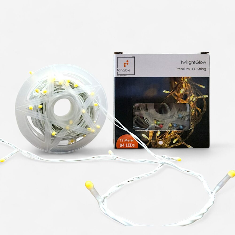 Twilight Glow Pixel LED String Lights. 12 Meter 84 LED (Single Colour Pixel)