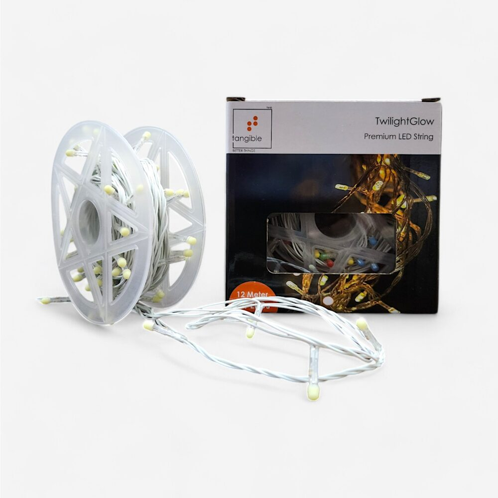 Twilight Glow Pixel LED String Lights. 12 Meter 84 LED (Single Colour Pixel)