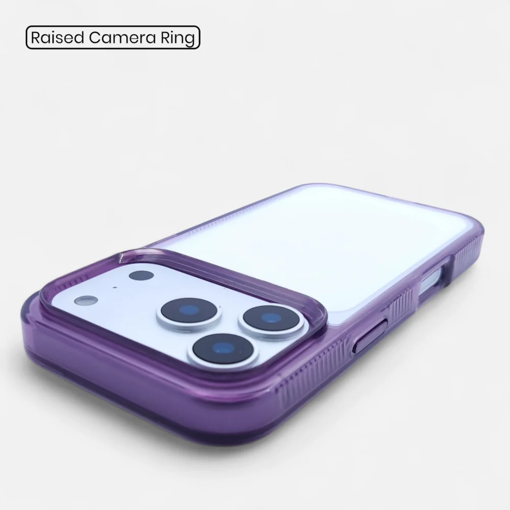 IP17 ProMax ProBlend ClearJel Raised Camera Ring ProBlend ClearJel Case for iPhone 17 Series